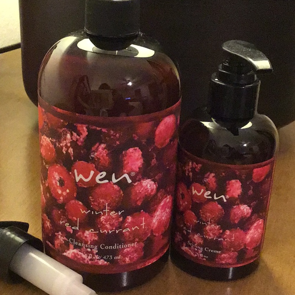 WEN cleansing conditioner and styling cream.
